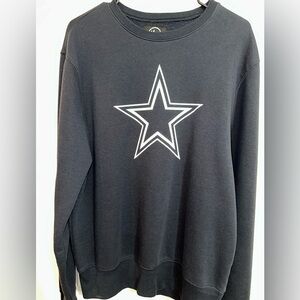 Dallas Cowboys Crewneck Fleece Sweatshirt, 47 Brand, L, Navy Blue